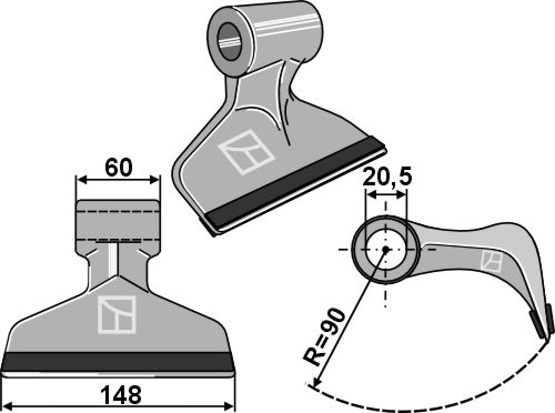 Hammerslagle 148x60mm - PTA