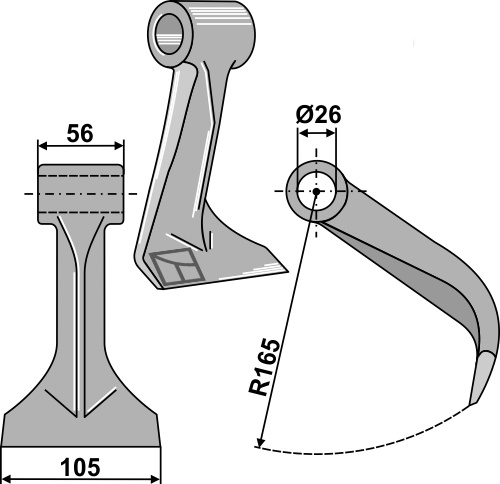Hammerslagle 105x56mm