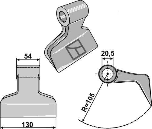 Hammerslagle 130x54mm