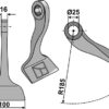 Hammerslagle 100x16mm