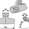 Hammerslagle 150x69mm