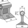 Hammerslagle 71x80mm