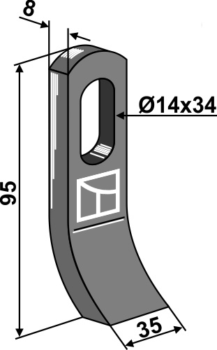 Slagle 100x35mm