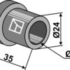 Bøsning indvendig 35xØ17xØ24