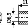 Bøsning 11xØ8,5xØ12