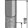 Bolt M24x3x110 - 10.9