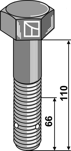 Bolt M24x3x110 - 10.9