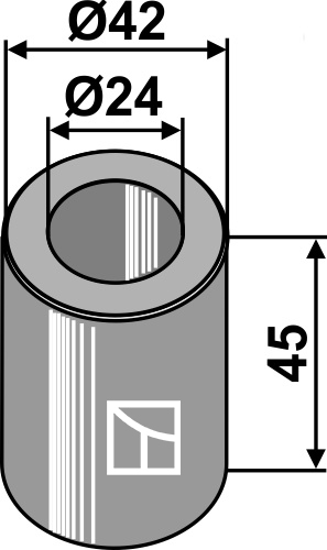 Bøsning 45xØ24xØ42