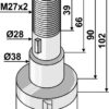 Knivbolt M27x2x102