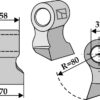 Hammerslagle 70x58mm