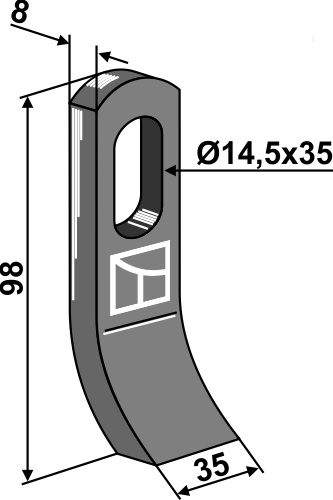 Slagle 98x35mm