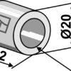Bøsning 22xØ12xØ20