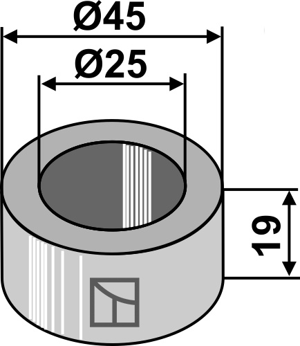 Bøsning 19xØ25xØ45