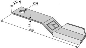 63-sph-01-l Kniv 600mm - venstre