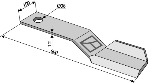 Kniv 600mm - venstre