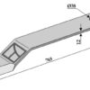 Kniv 765mm - højre