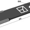 Kniv 385mm