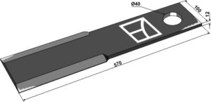 63-sui-51 Kniv 570mm