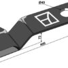 Kniv 490mm - venstre