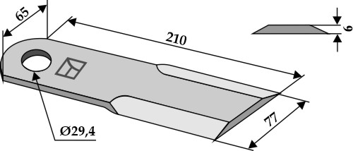 Halmsnitter kniv