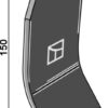Kniv 150x75mm