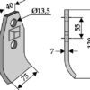 Kniv 130x75mm