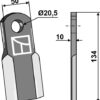 Kniv 134x50mm