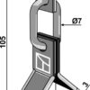 Y-kniv med kædeled og holder