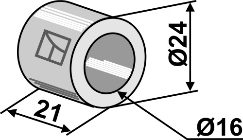Bøsning 21xØ16xØ24