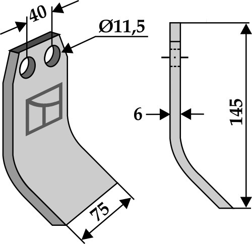 Slagle 145x75mm