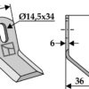 Y-kniv 96x41mm