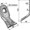 Y-kniv 100x45mm - quick change system