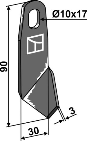 63-uni-21 Vingeklinge - venstre