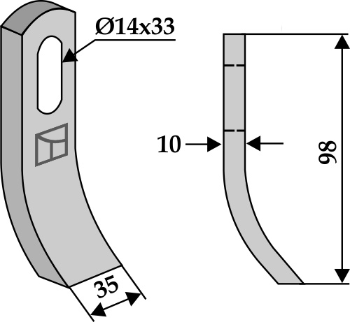Slagle 98x35mm