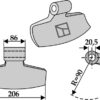 Hammerslagle 206x86mm