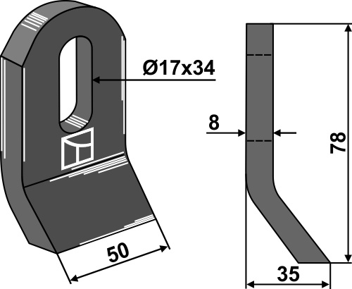 Slagle 78x50mm