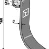 Slagle 160x35mm