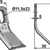 Y- kniv 95x30mm