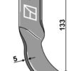 Slagle kniv vredet 133x35mm
