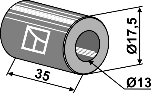 Bøsning 35xØ13xØ17,5