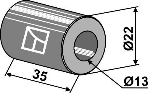 Bøsning 35xØ13xØ22