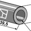 Bøsning 39,5xØ16,5xØ25