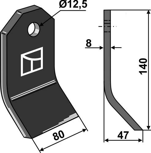 Slagle 140x80mm