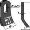 Slagle 86x50mm