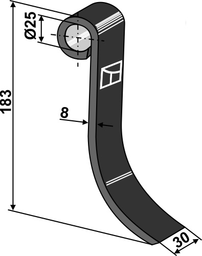 Slagle 183x30mm