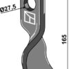 Slagle kniv vredet 165x50mm
