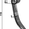 Slagle 119x30mm