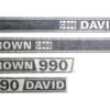 Emblemsæt - David Brown 990