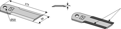 Halmsnitter kniv