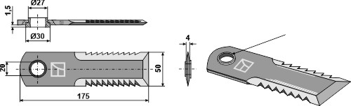 Halmsnitter kniv